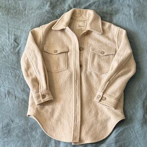 Aritzia Wilfred Free The Ganna Shirt Jacket | Size M, Heather Bone